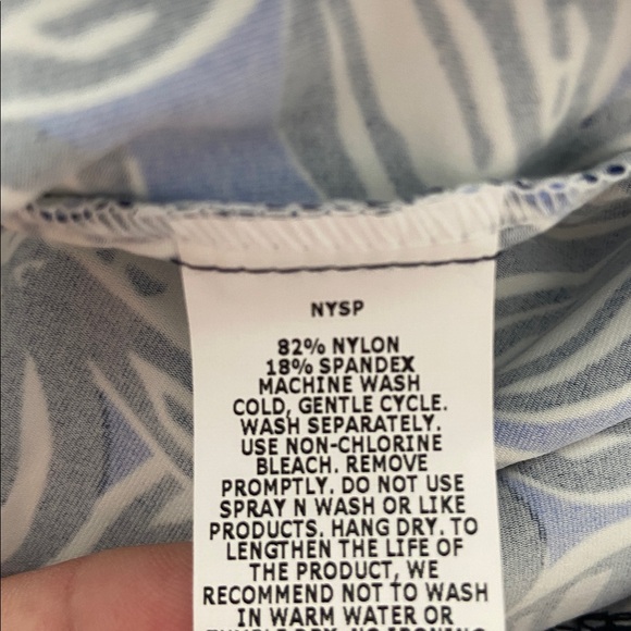 Katherine Way Blue and White Floral Midi Dress size S made in USA - Picture 7 of 8